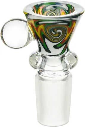 18mm Funnel Reversal Male Bowl with Marble