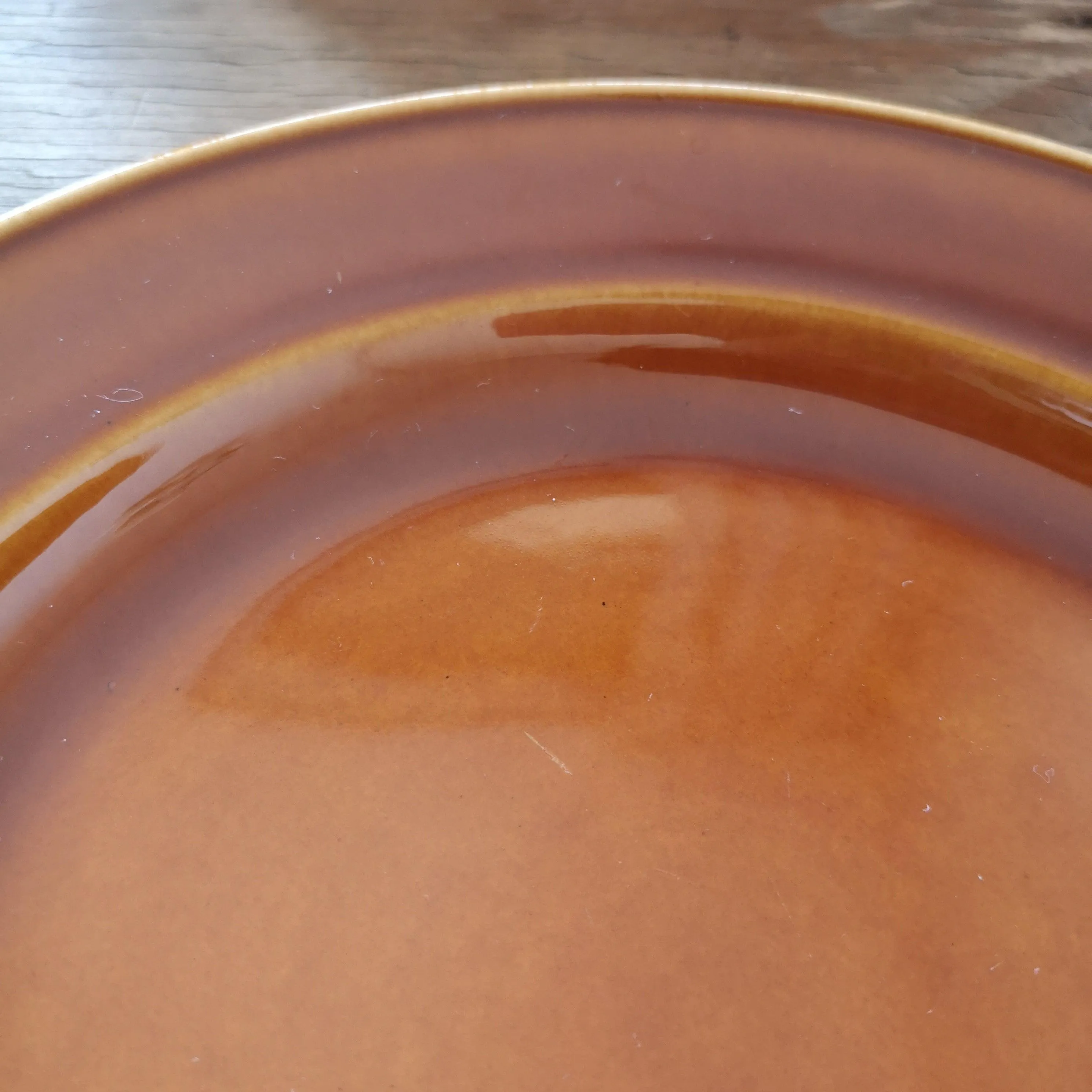 [30%OFF] BOCH la louviere|Brown glazed Vintage plate2 ヴィンテージプレート