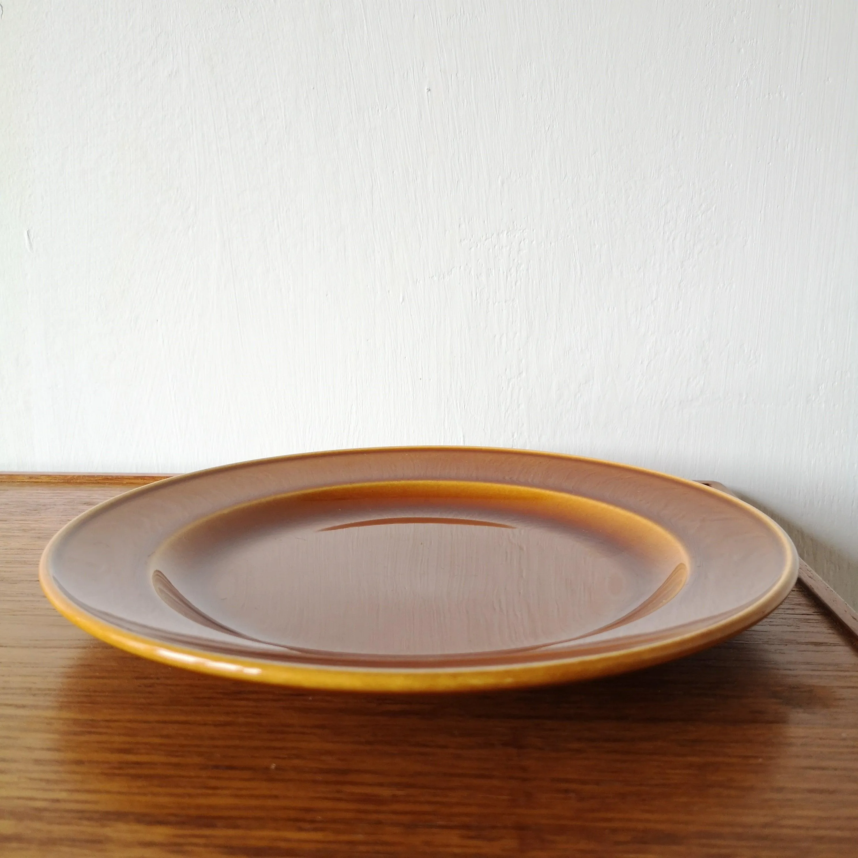 [30%OFF] BOCH la louviere|Brown glazed Vintage plate2 ヴィンテージプレート