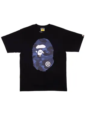 A Bathing Ape Colour Camo Big Ape Head Tee Black/Navy