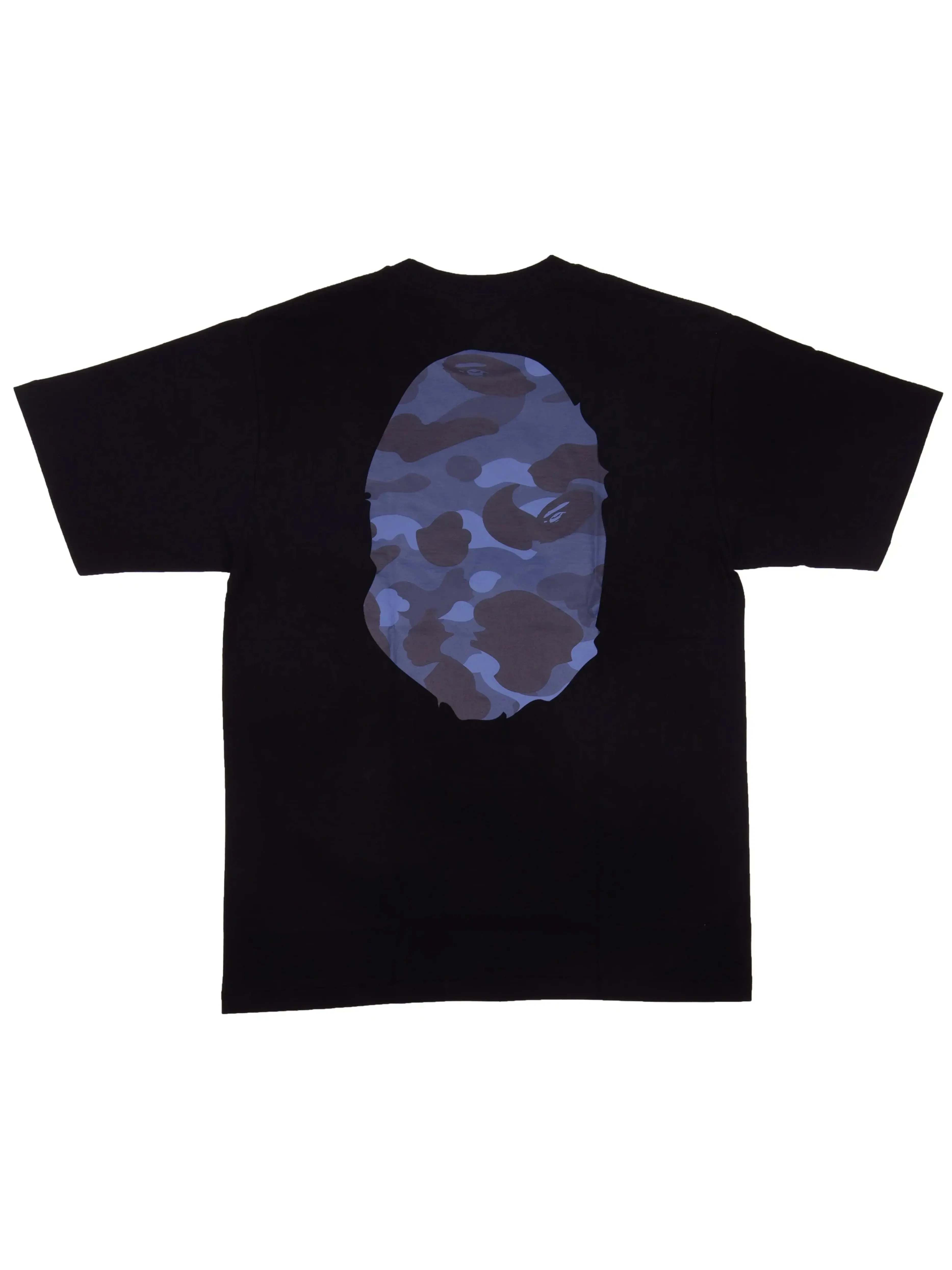 A Bathing Ape Colour Camo Big Ape Head Tee Black/Navy