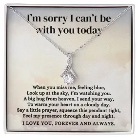 A Big Hug From Heaven Memorial Condolence Gift, Alluring Beauty Necklace