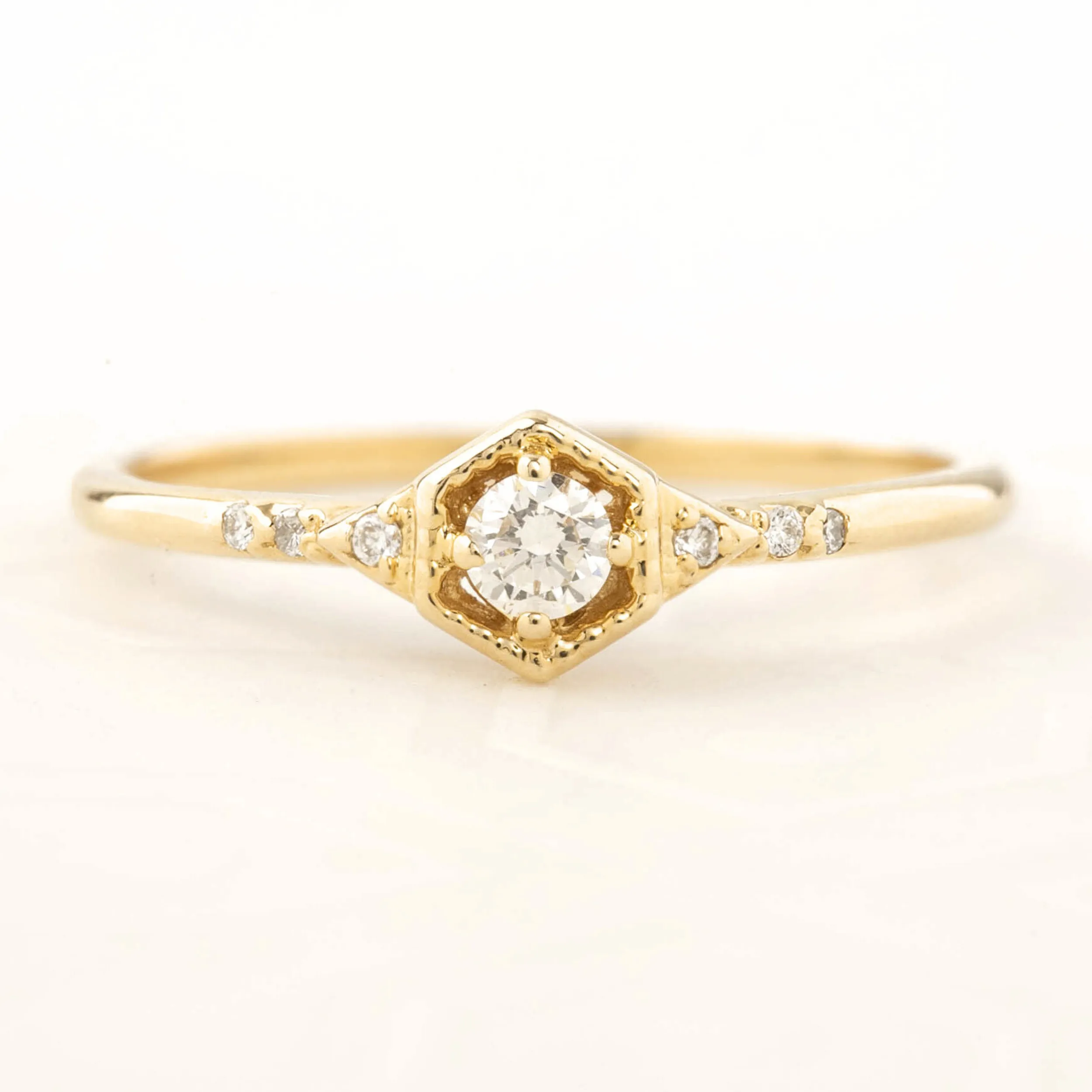 Agatha Hexagon Diamond Ring