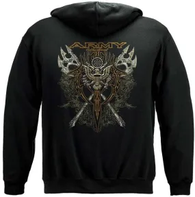 Army Axes Gold Tribal Premium Hoodie