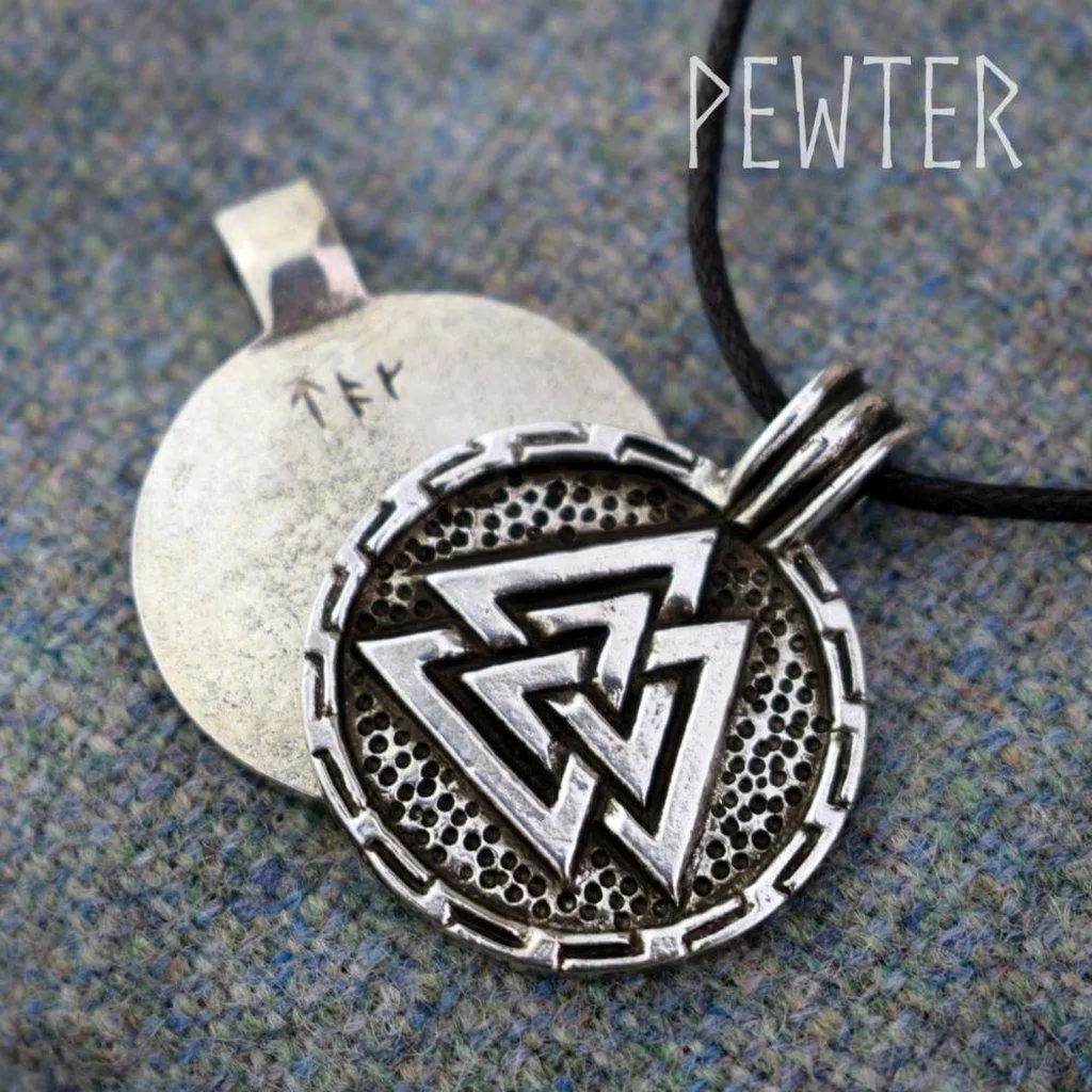 Asgard Round Valknut Pendant