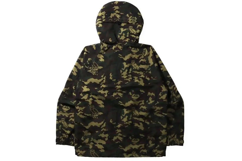 BAPE X OVO WOODLAND CAMO SNOWBOARD JACKET GREEN