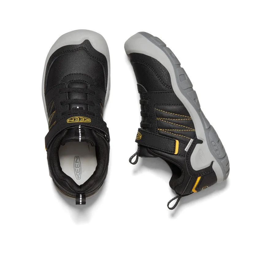 Big Kids' Knotch Peak Sneaker  |  Black/KEEN Yellow