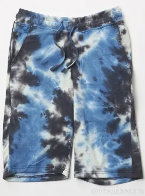 Black Pike Shorts - Tie Dye - Blue - BS0601