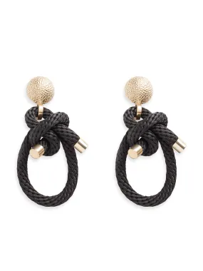 Black Shimenawa Earrings