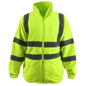 Blackrock Yellow High Visibility Zip Up Fleece