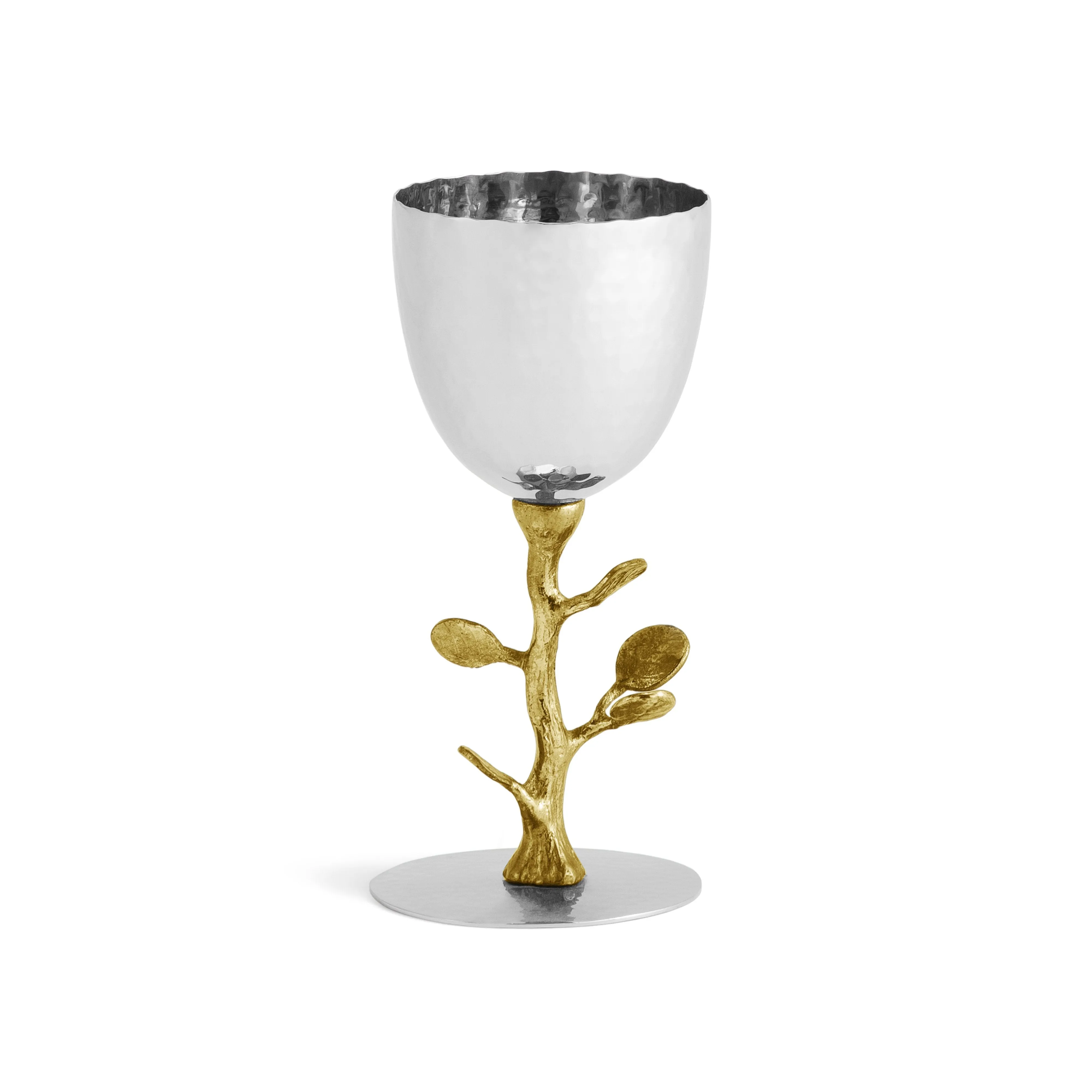 Botanical Leaf Gold Kiddush Cup