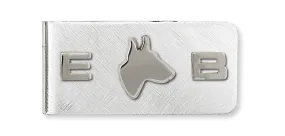 Bull Terrier Money Clip Handmade Sterling Silver Dog Jewelry BU1-MC