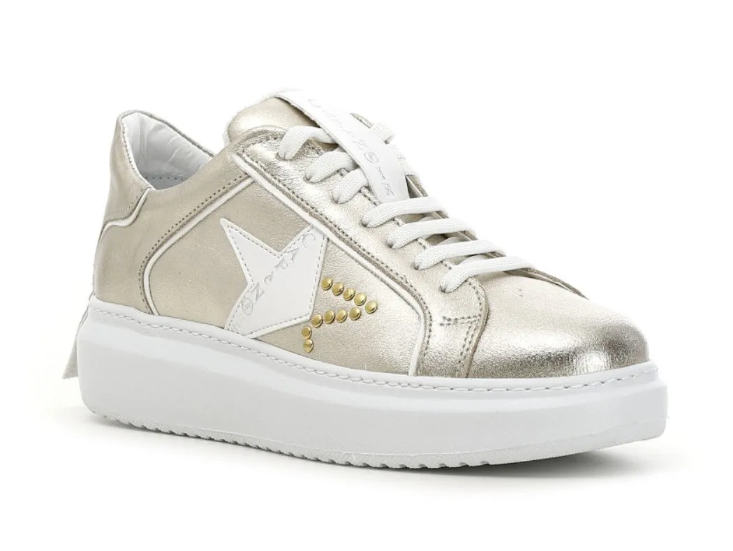 CafèNoir sneakers stella in pelle metallizzata