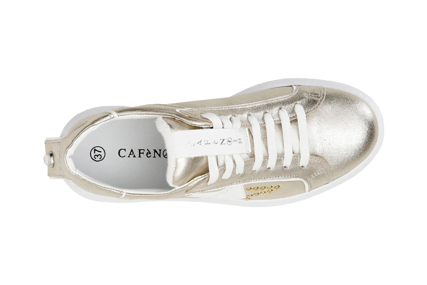 CafèNoir sneakers stella in pelle metallizzata