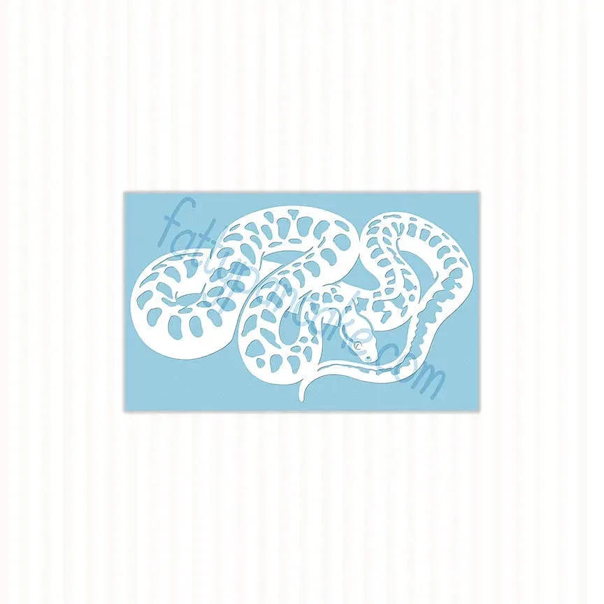 Children's Python Decal, Waterproof Vinyl Decal, Cute Snake Reptile Gift