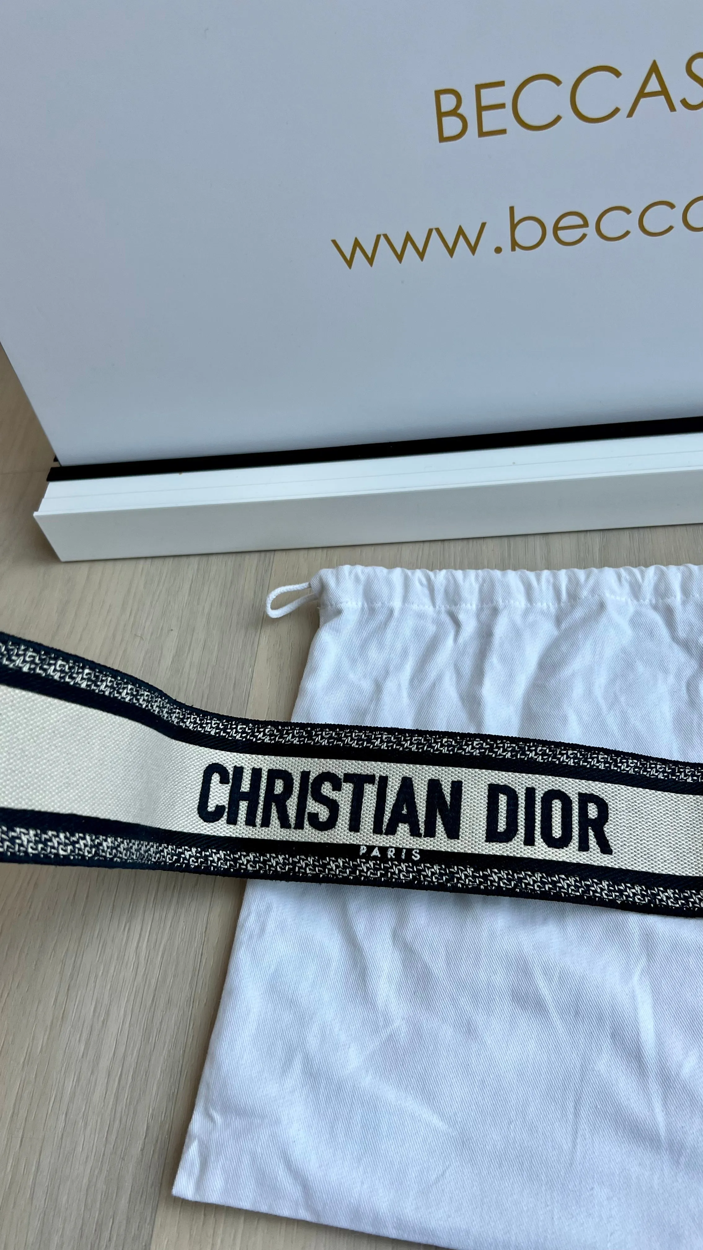 Christian Dior Toile Shoulder Strap with D Ring