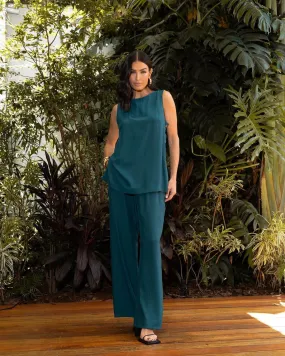 CONJUNTO CLUDIA OLIVEIRA VERDE FERNANDA BOTOES