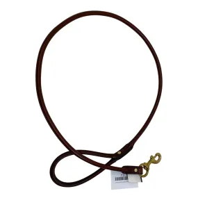 Fennel's Rolled Leather Leash in Brown - 4 ft