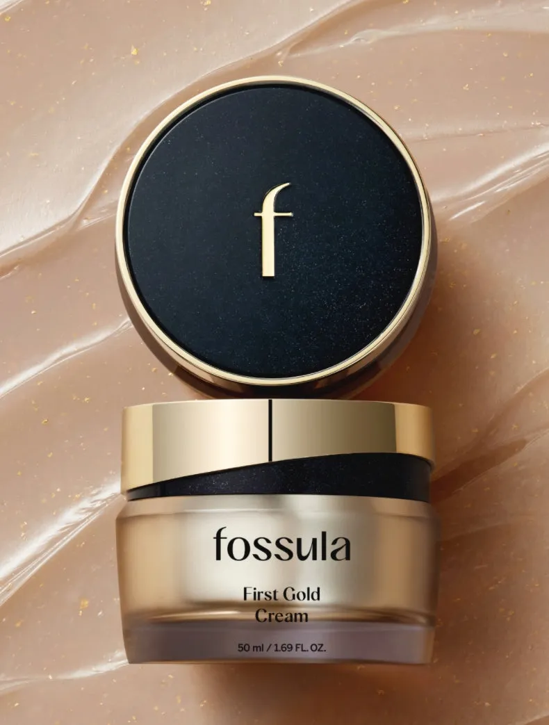 Fossula First Gold Cream 50ml Skincare Dull Elasticity Skin Texture Glow Moisture