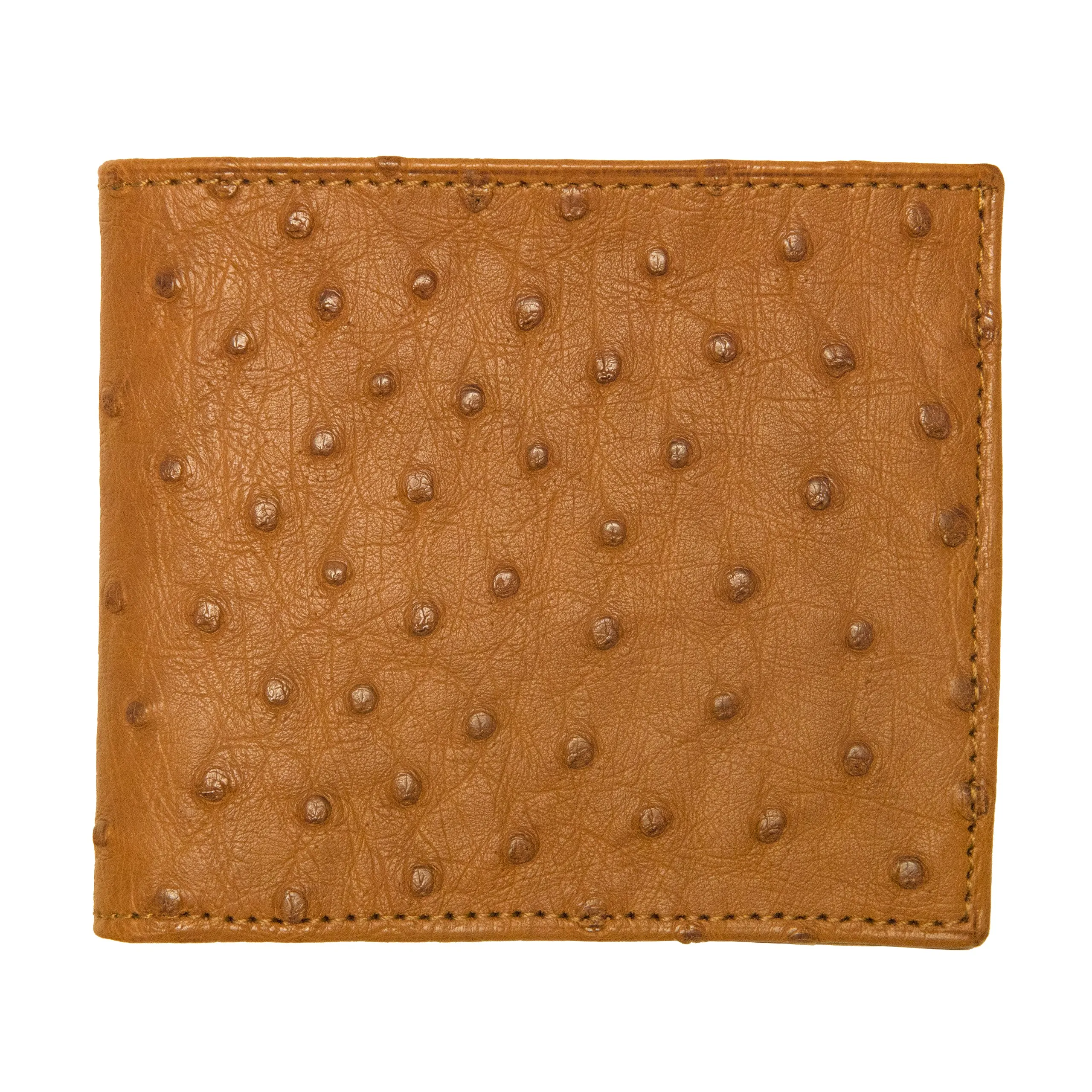 Hipster Wallet – Ostrich :: Cognac