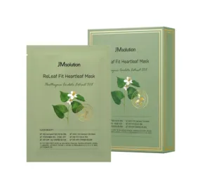 JM Solution ReLeaf Fir Heartleaf Masks Sensitive Skincare Soothing Moisture