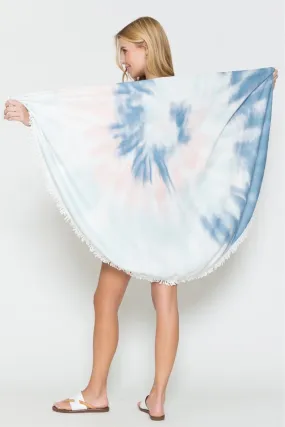 Justin Taylor Dreamland Tie Dye Rundes Strandtuch