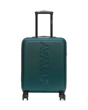 K-Way Cabin Trolley Small Verde Petrolio