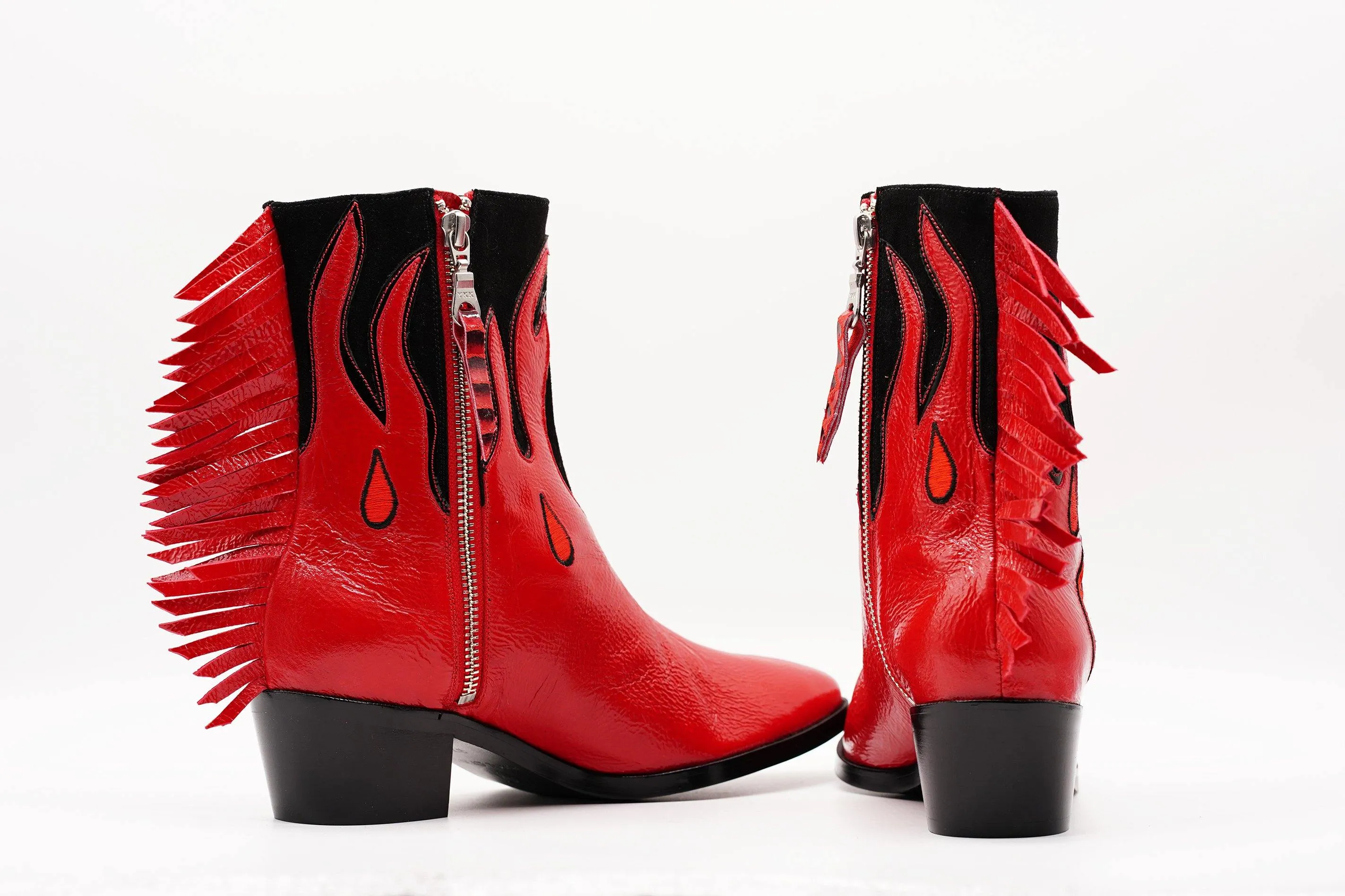 KISS BOOT WITH FRINGE - MADE TO ORDER