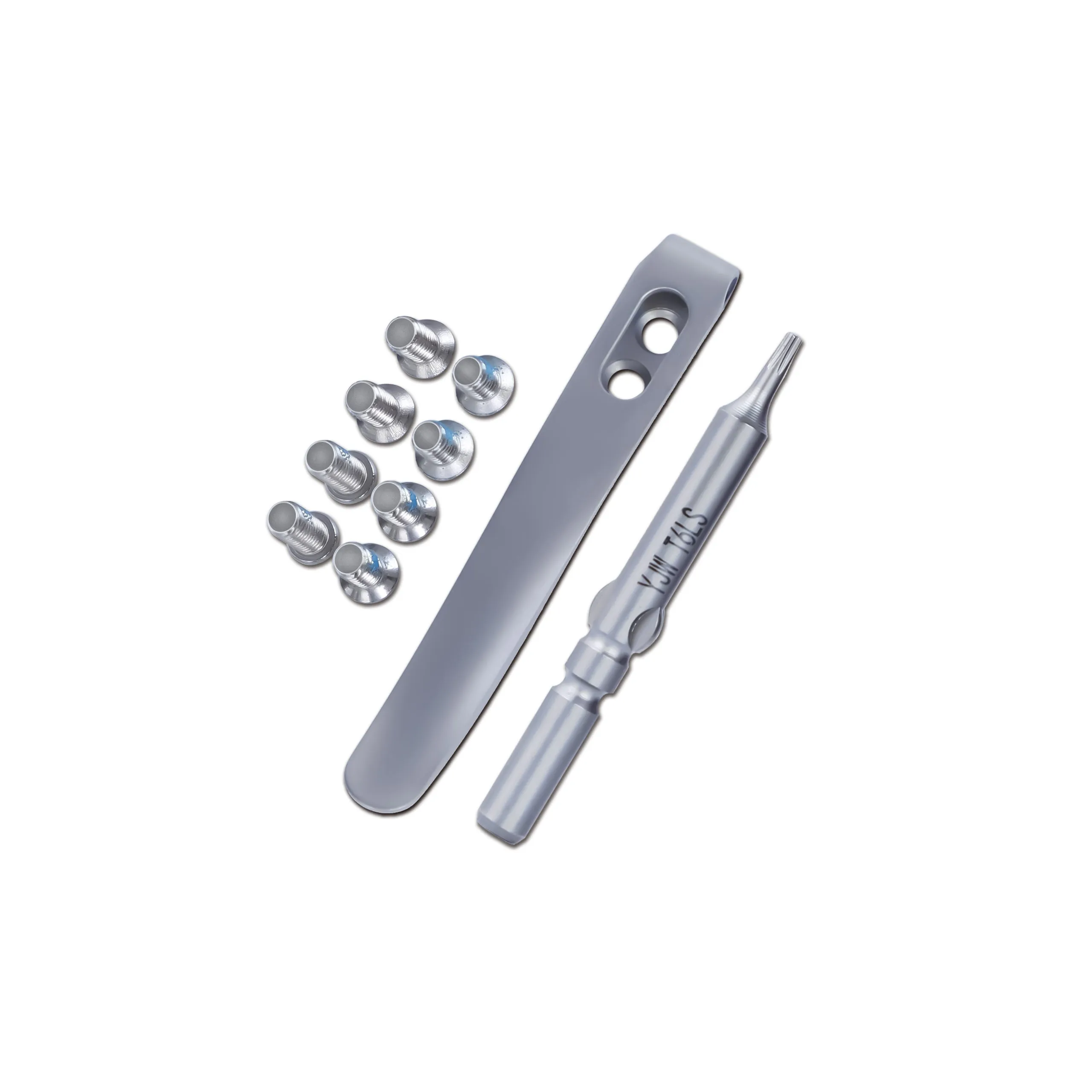 Kizer Titanium Pocket Clip with Screws & Screwdriver for Folding Knives KS301T (Plain)