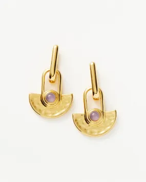 Limited Edition Zenyu Fan Gemstone Drop Earrings