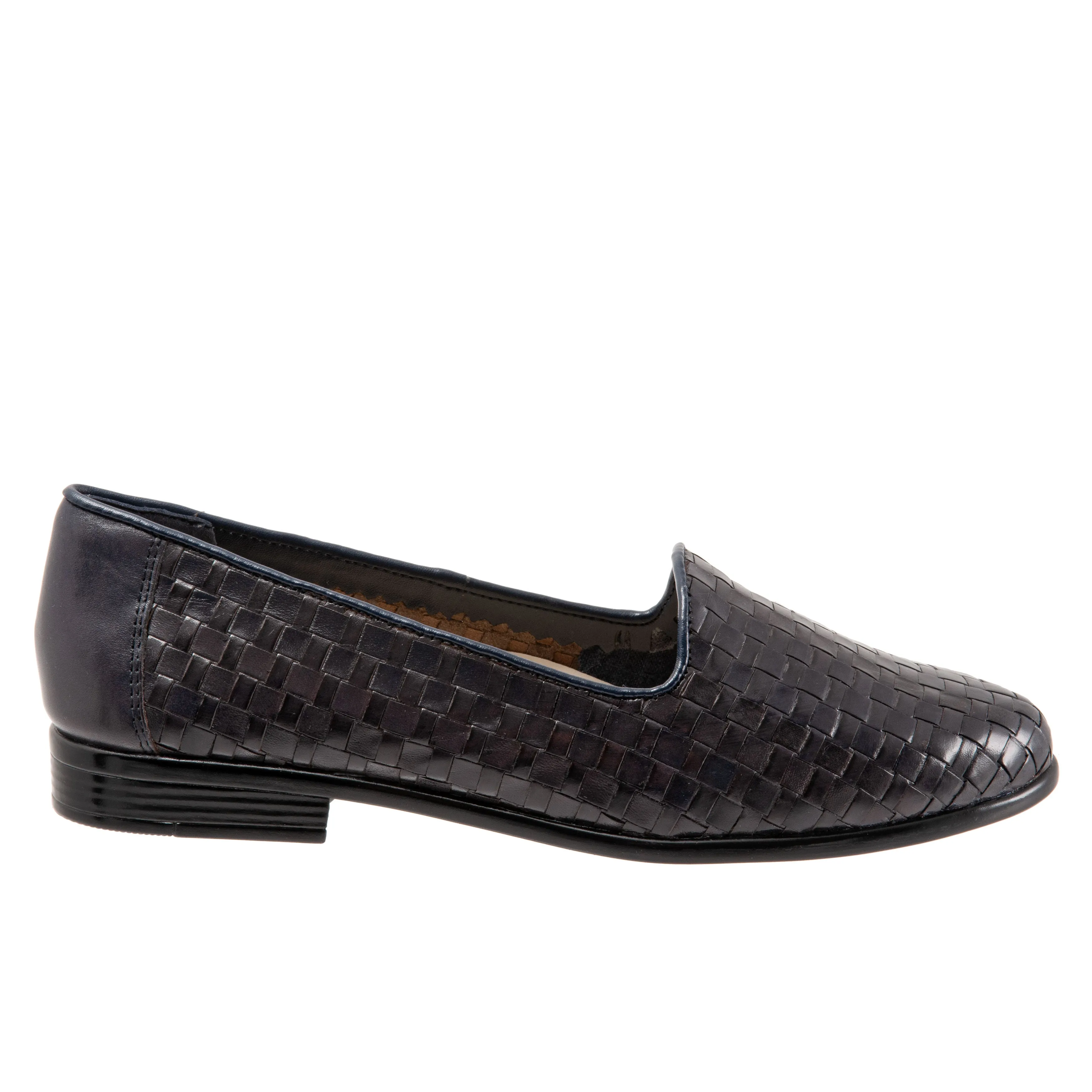 Liz Woven Navy Slip-on Shoes