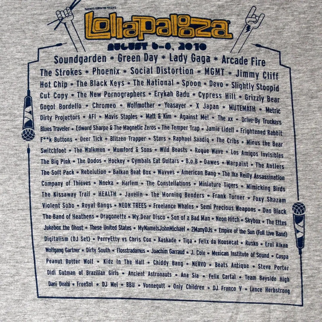 Lollapalooza '10 Chicago Tee