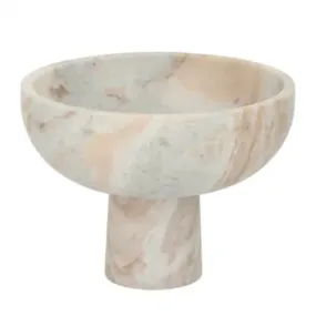 Marco Marble Footed Bowl - Nude