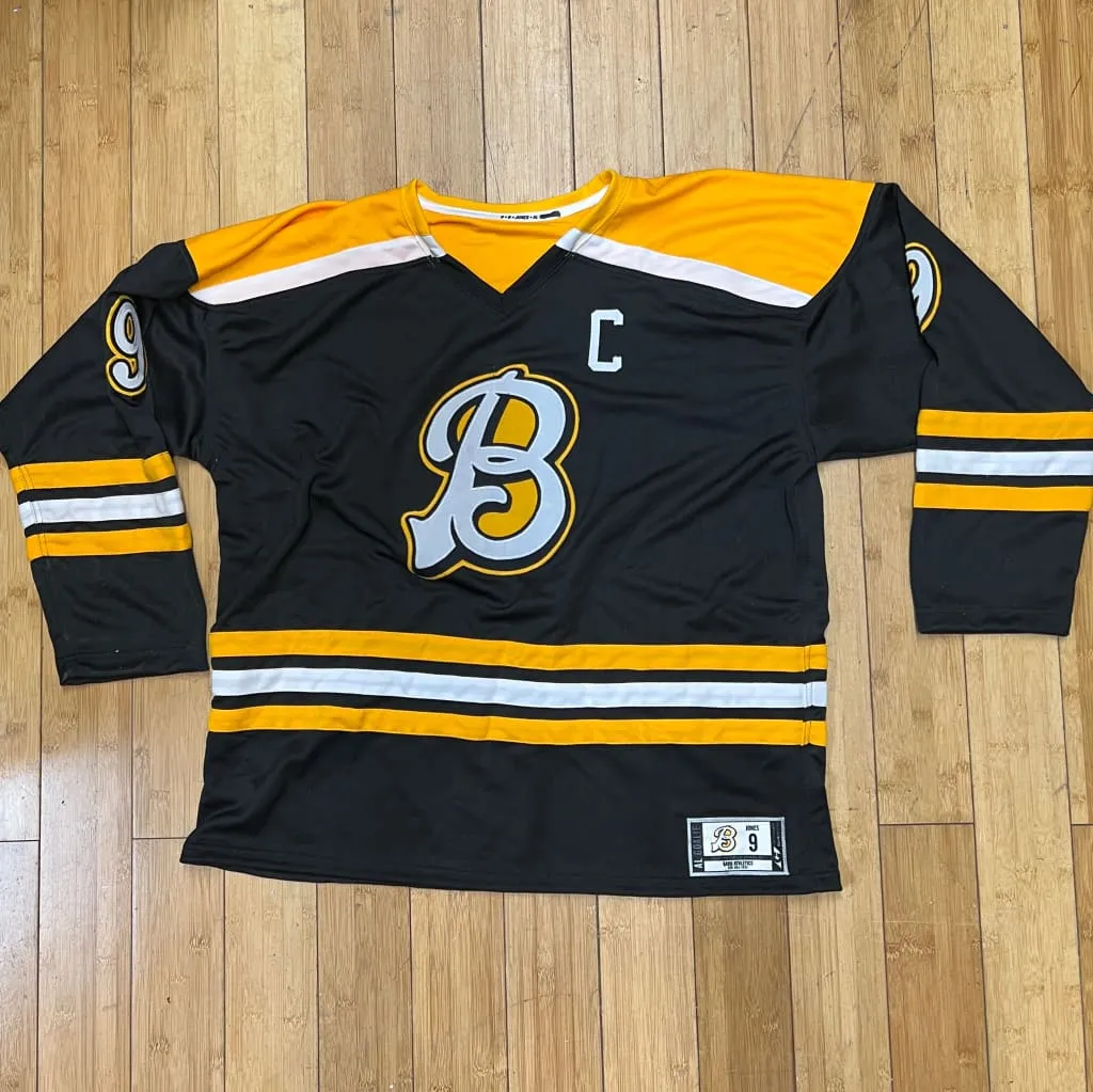 Men's  •Garb Athletics • Hockey Team Shirt  -Bruins Back/Gold-