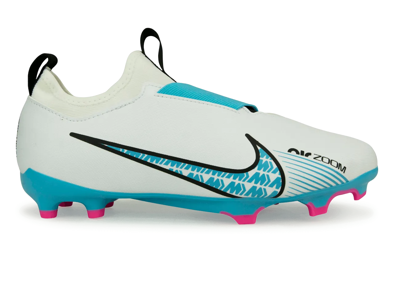 Nike Kids Zoom Mercurial Vapor 15 Academy FG/MG White/Pink Blast