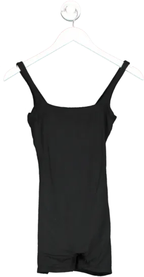 Oh Polly Black Mika Square Neck Unitard UK 6