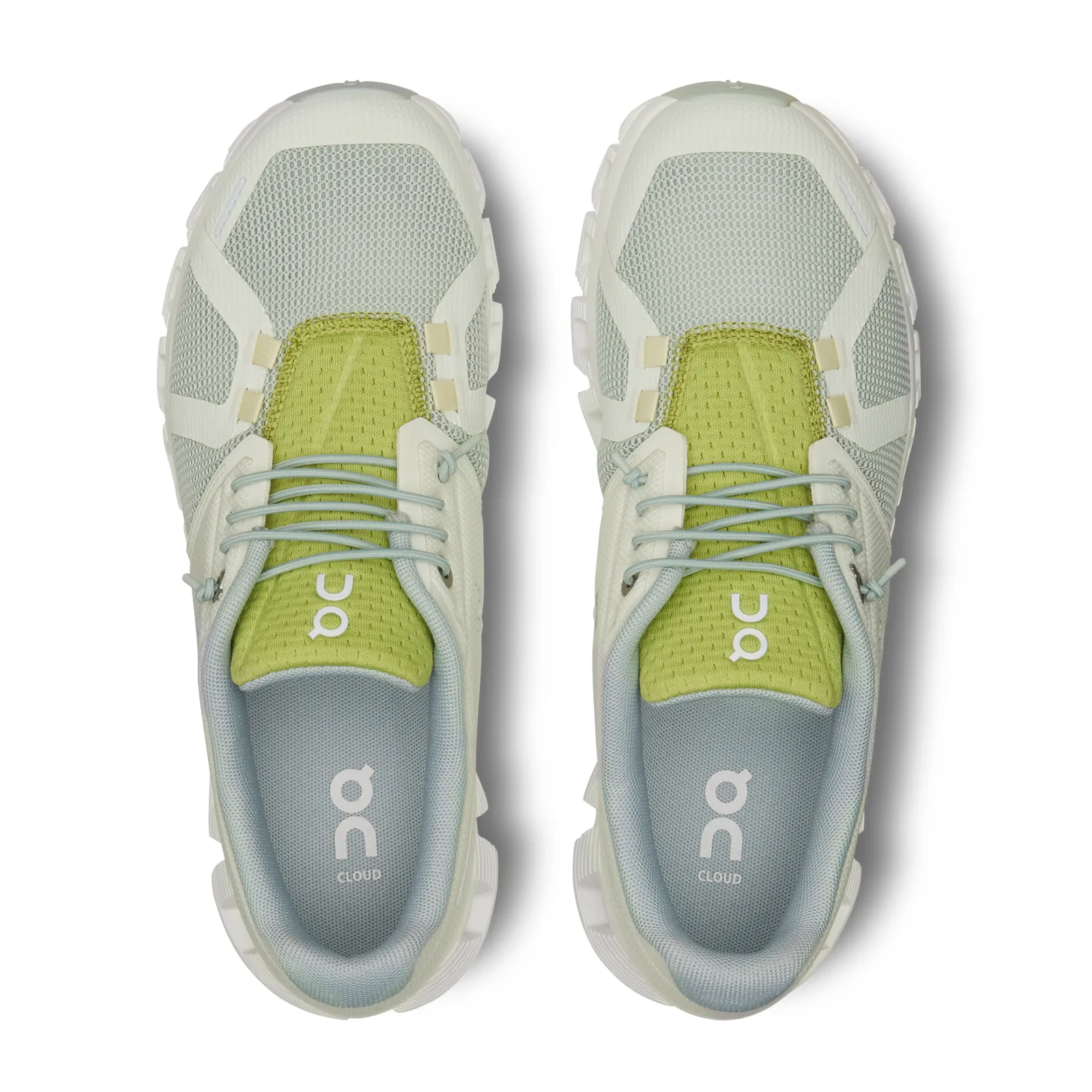 On Running Cloud 5 Push Running Shoe (Women) - Glacier/Zest