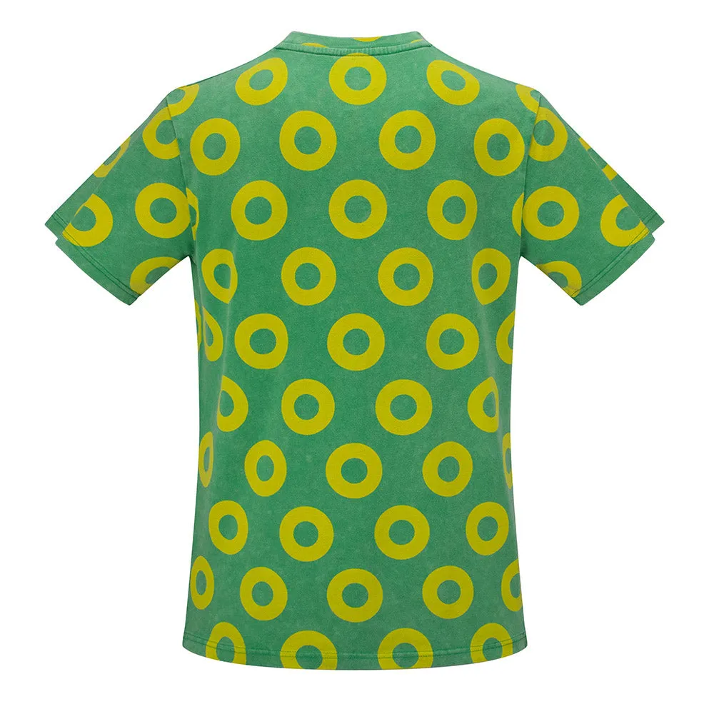 Phish | Acid Wash Tee | Yellow and Green