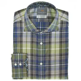 Pine Plaid Button Down Sport Shirt