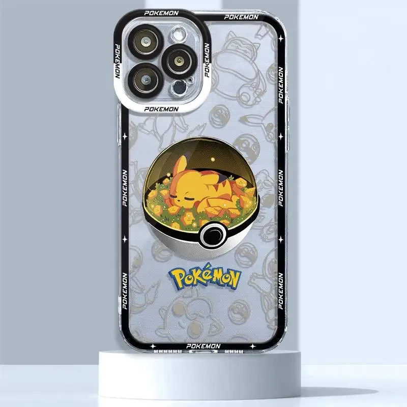 Pokemon Phone Case for Apple iPhone 15 Pro Max 13 14 Plus 12 Mini 11 Pro XR 8 SE 7 6S XS MAX Cover