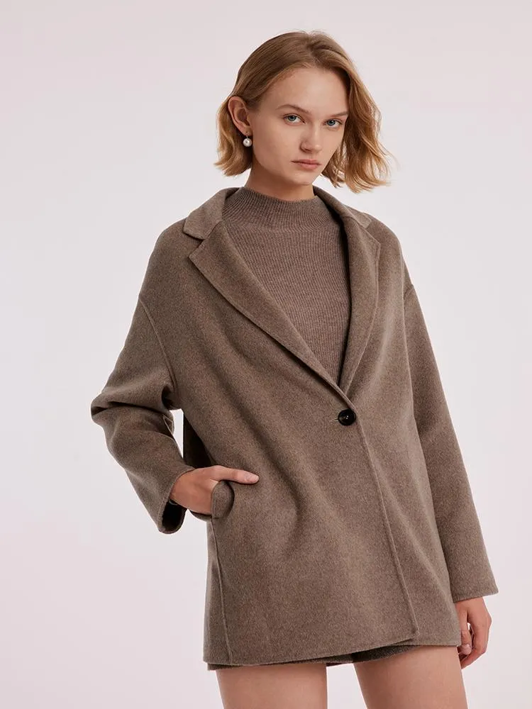 Pure Cashmere Mid-Length Women Coat