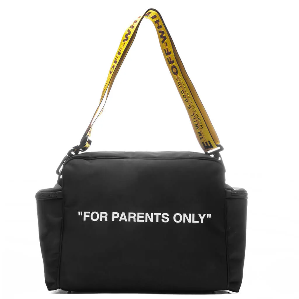 "For Parents Only" Mama Bag - Black/Yellow