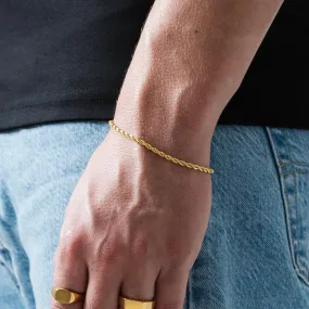 Rope Bracelet 3mm (18K GOLD)