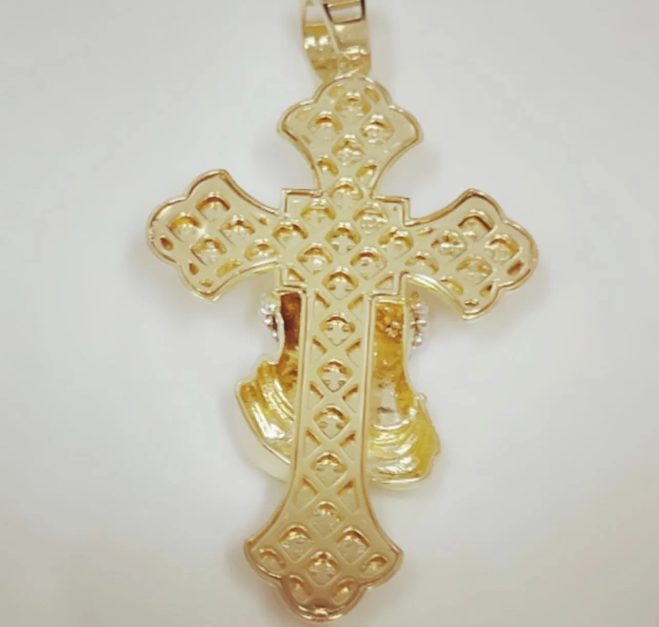 Rosary cross pendant P301