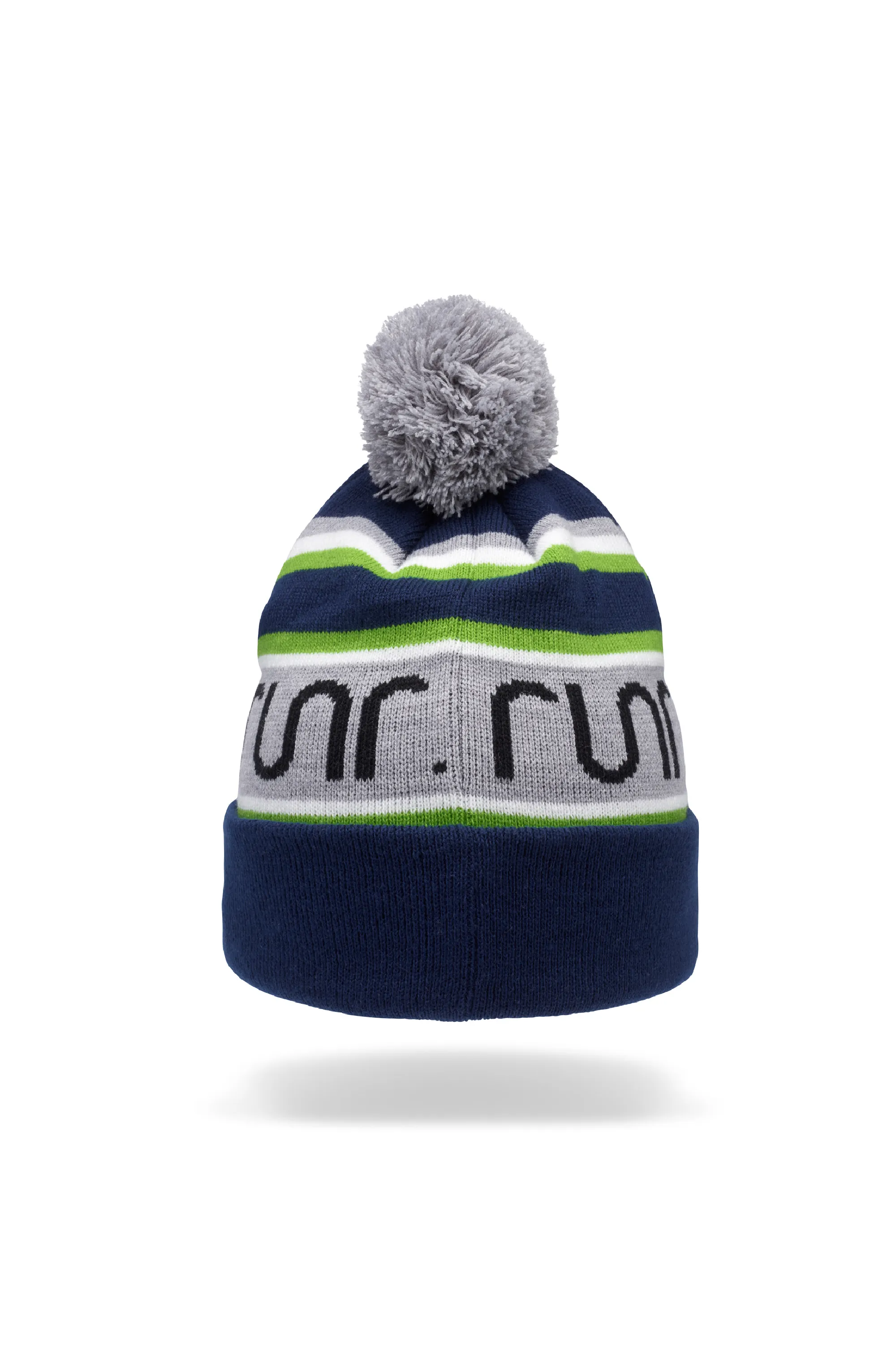 Runr Nordic Bobble Hat - Navy