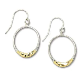 Small Satin Shiny Eclipse Earrings E1624