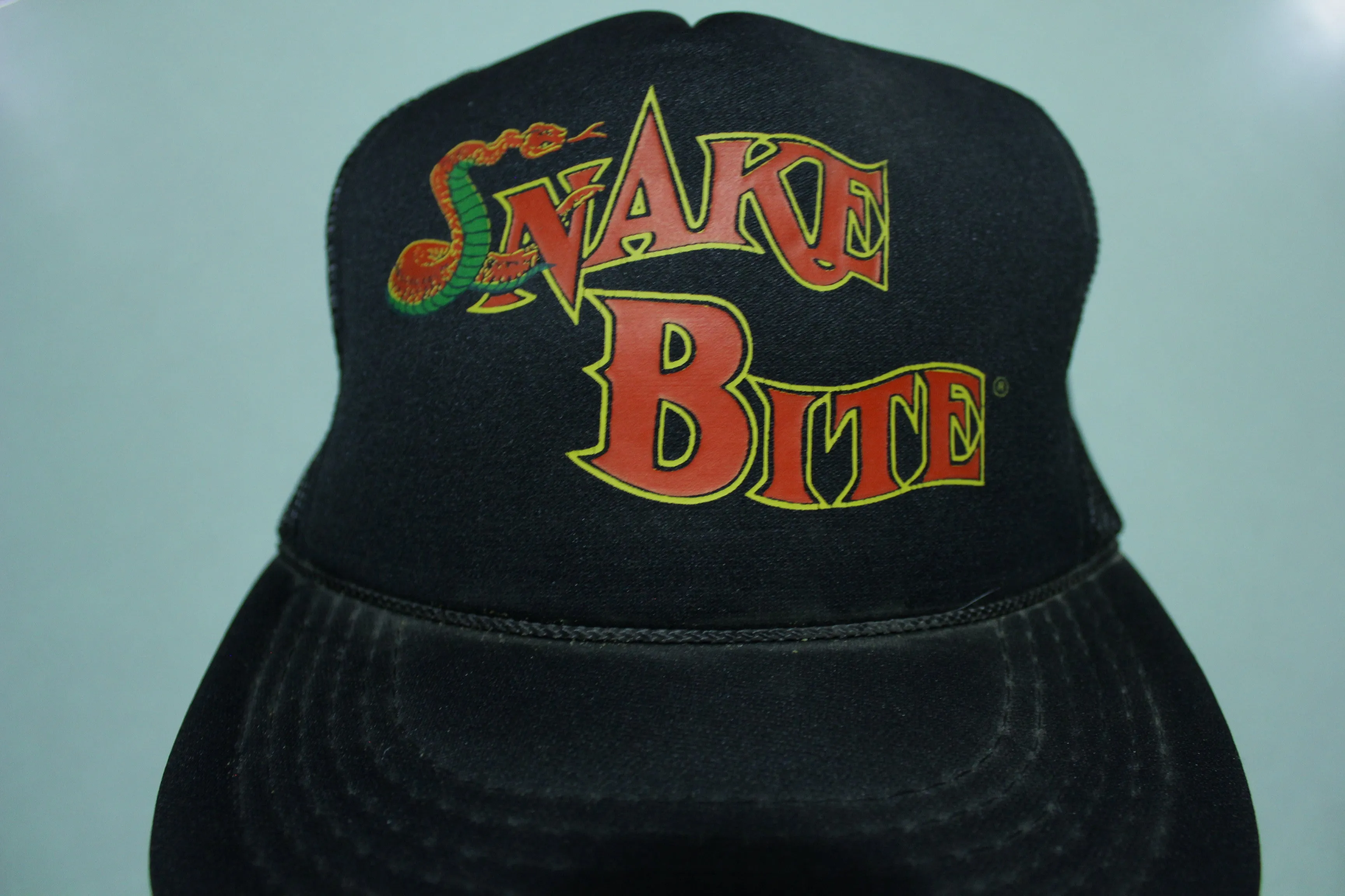 Snake Bite Vintage 80's Monster Trucker Snapback Adjustable Hat