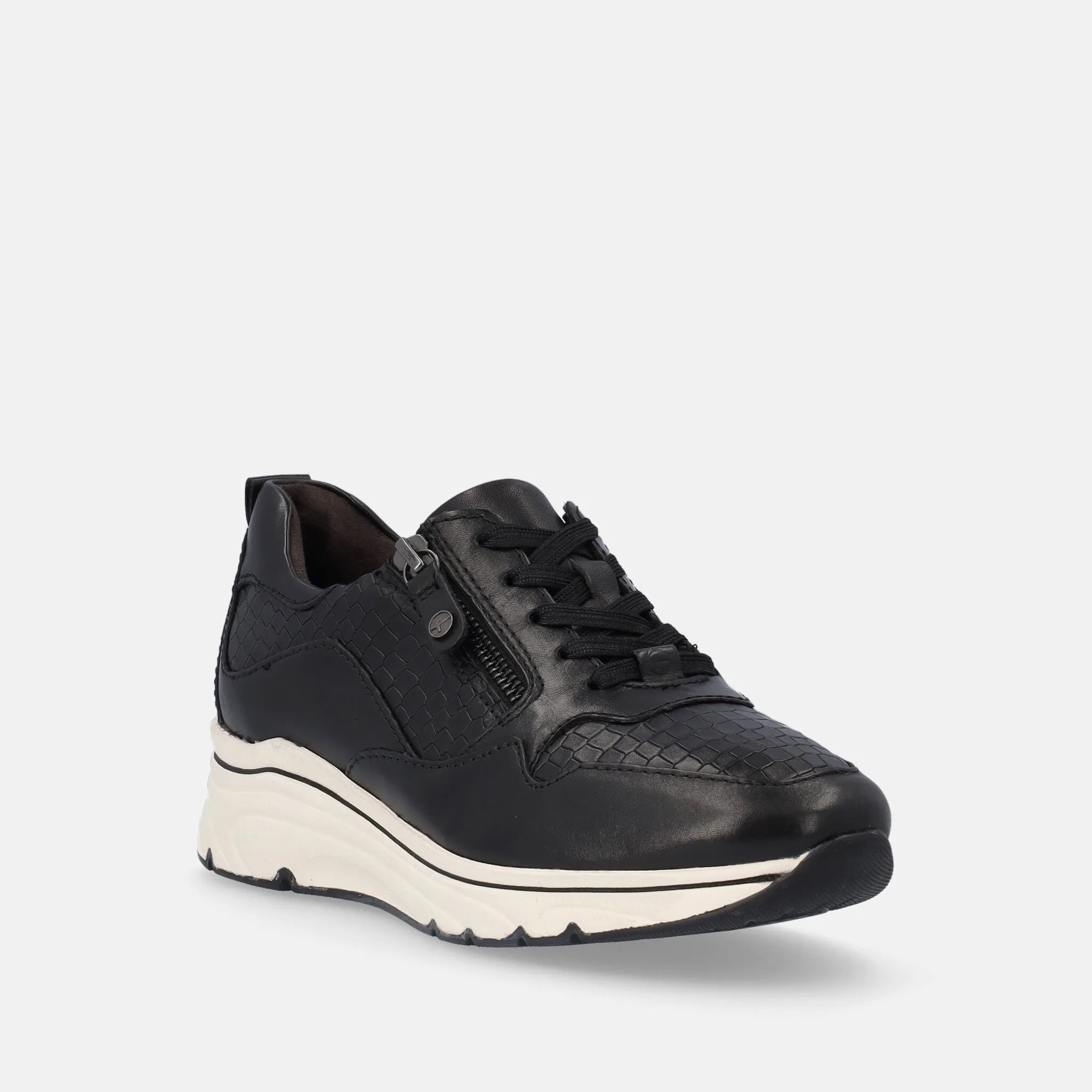 Sneakers con tacco Tamaris in cuoio