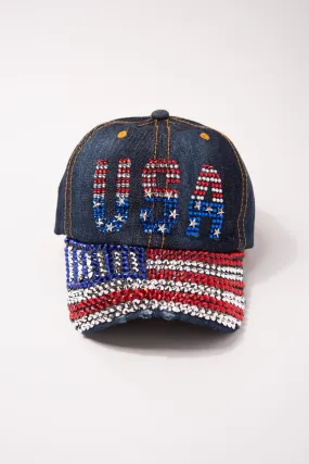 Stars and Stripes USA Flag Cap