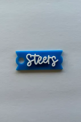 Steers Tumbler Plate - Blue